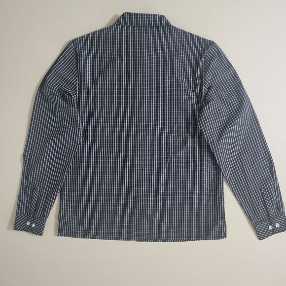 Ann Taylor Black Check Button-Down Shirt - Picture 13 of 14